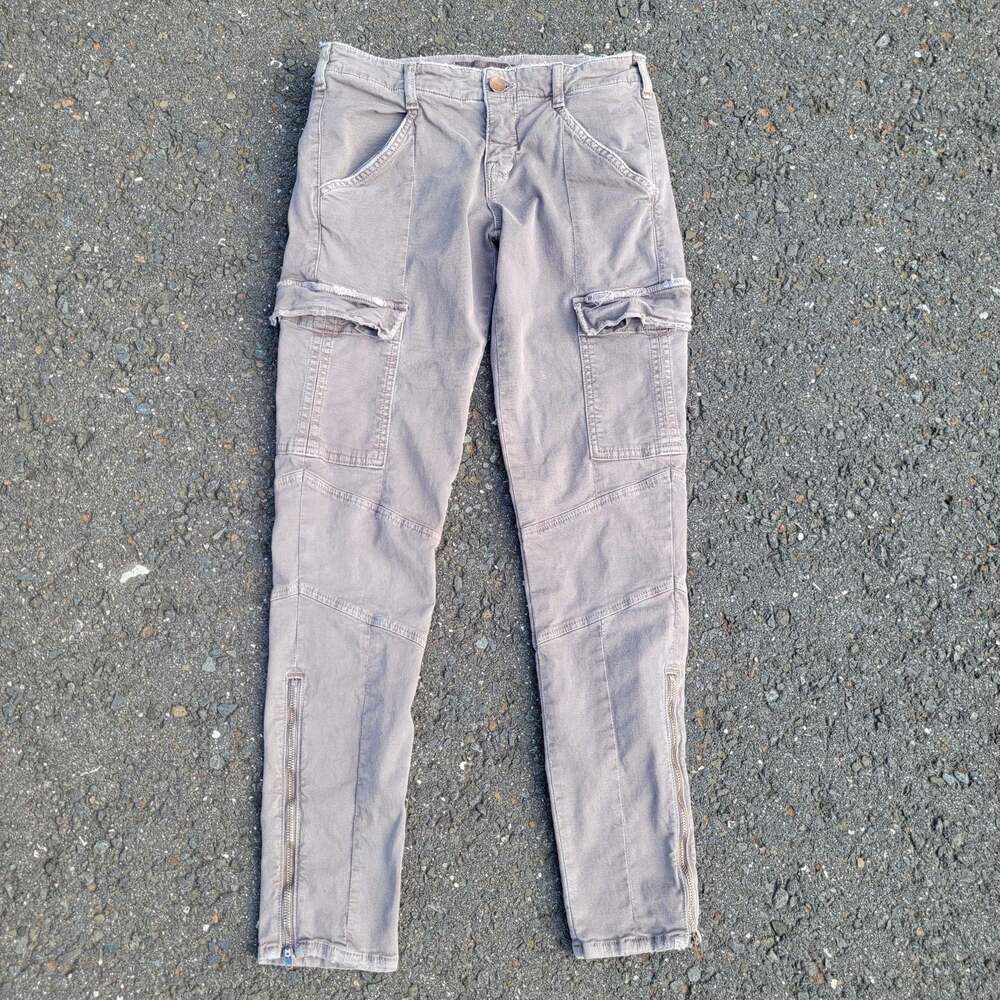 J Brand Houlihan Skinny Cargo Jeans Pants Vintage Gray Mid Rise Slim Fit